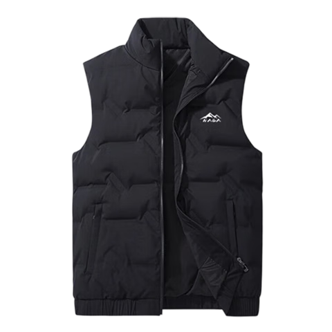 NASA MARVEL Men's Winter Down Vest Short Sleeveless Down Jacket Warm Bean Green 3XL