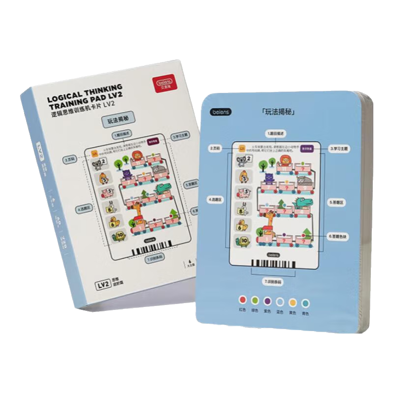 Beienshi Logical Thinking Learning Machine Flashcards, Children's Early Education Device for Ages 3-6, Cognitive Training And Enlightenment