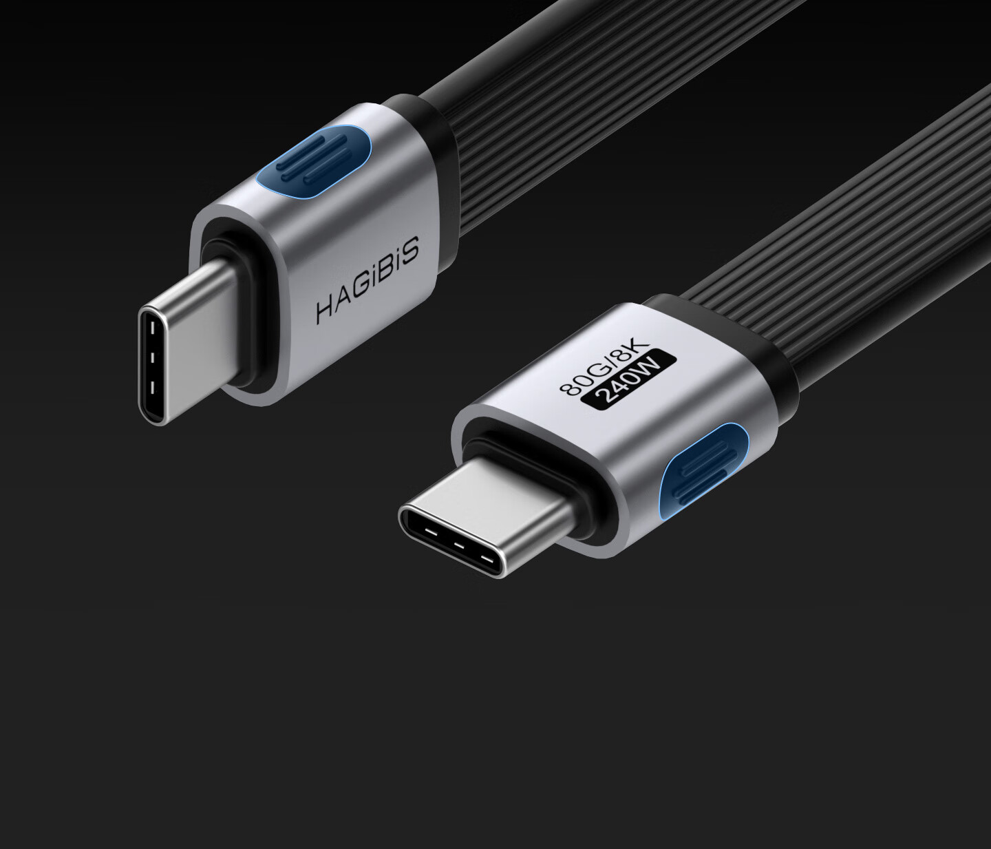 Hagibis USB4 Type-C Full-Function CTOC Data Cable Compatible with Thunderbolt 4/5, Straight Short Cable, 80Gbps High-Speed Transmission, PD3.1 Fast Charging for Phones, Computers, and External Hard Dr 17