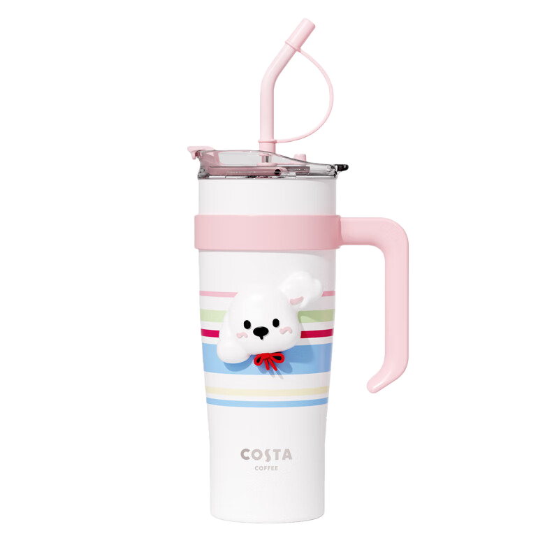 COSTA Giant Insulated Tumbler for Men And Women, Large Capacity Water Bottle, Stylish Stainless Steel Straw Cup, Ice King Cup, Dragon Boat Festival Gift