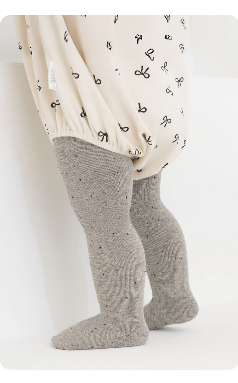 Growth Baby Cotton Footed Tights Spring Autumn White Infant One-Piece Footed Leggings 3