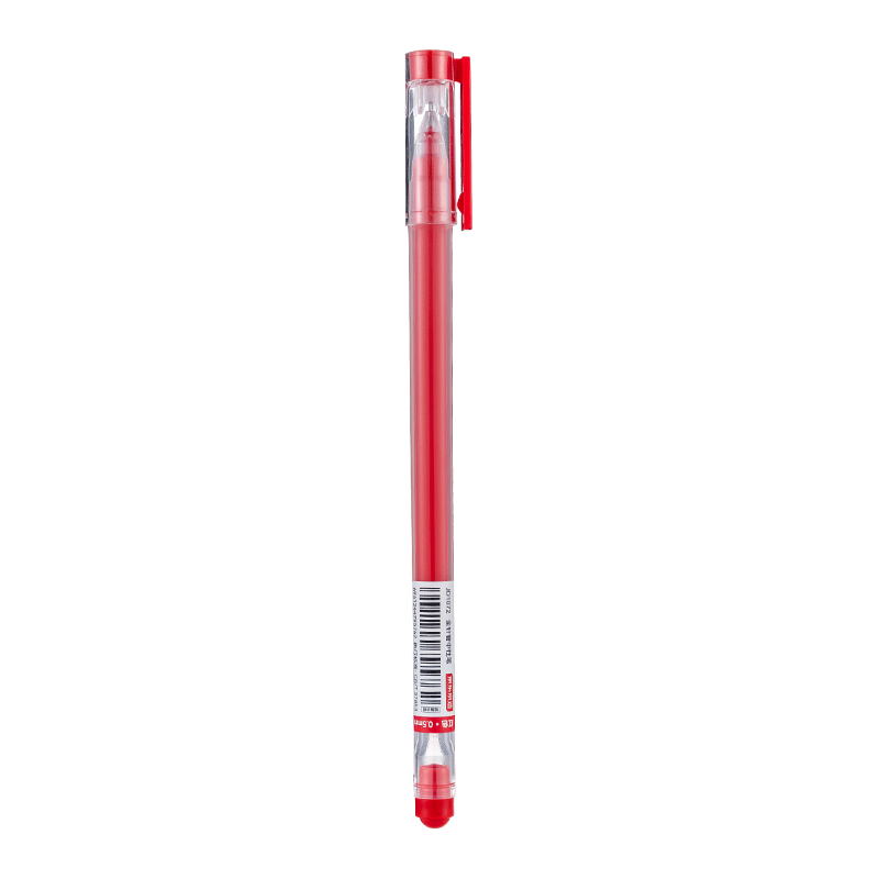 JD Jingdong Jingzao Red Needle Tube Gel Pen 0.5mm 12-Pack Student Exam Writing Pen Business Office Quick-Dry 800m Writing Length JD1072