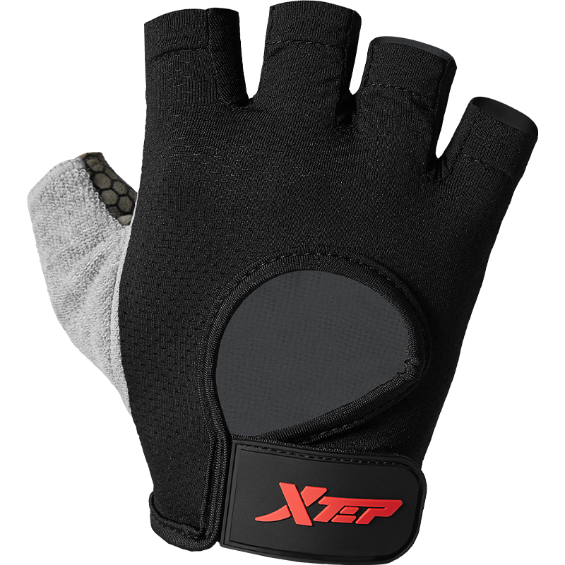 XTEP Fitness Gloves for Men And Women, Sports Cycling Fingerless Training Gloves for Pull-Ups, Weightlifting Equipment, Non-Slip Climbing Gloves