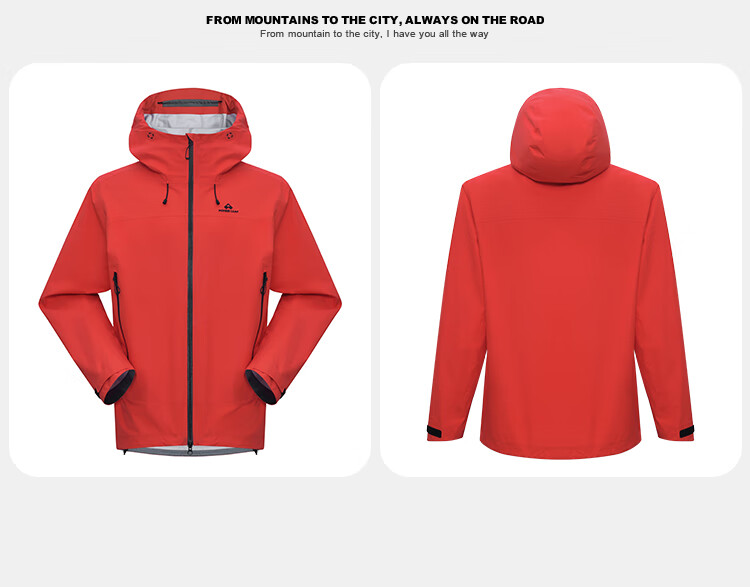 Toread Jin Yi Wei LT Men's Spring Autumn Jacket All-Weather Lightweight 3L Outdoor Waterproof Coat 23