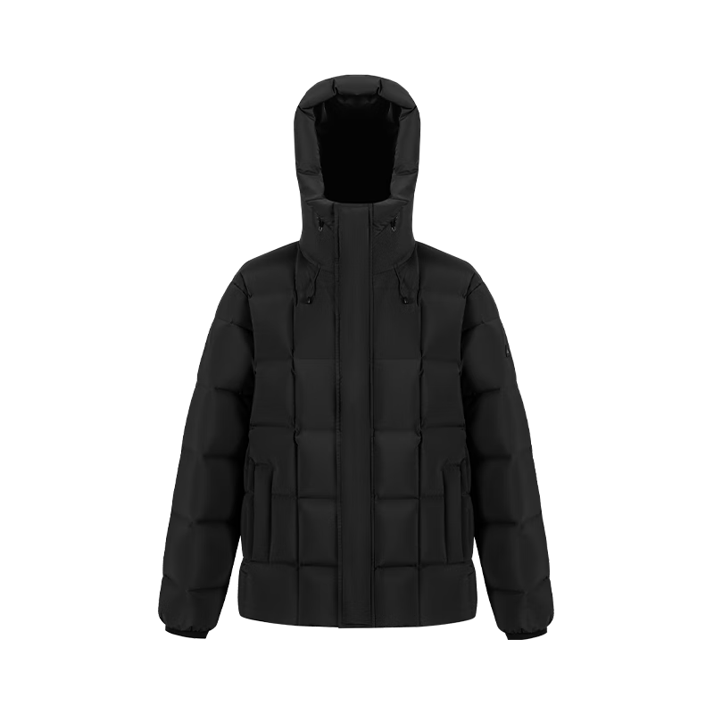 Meilicheng [Luzhuo Same Style] Men's Thickened Warm Goose Down Jacket 009 Obsidian Black 2XL