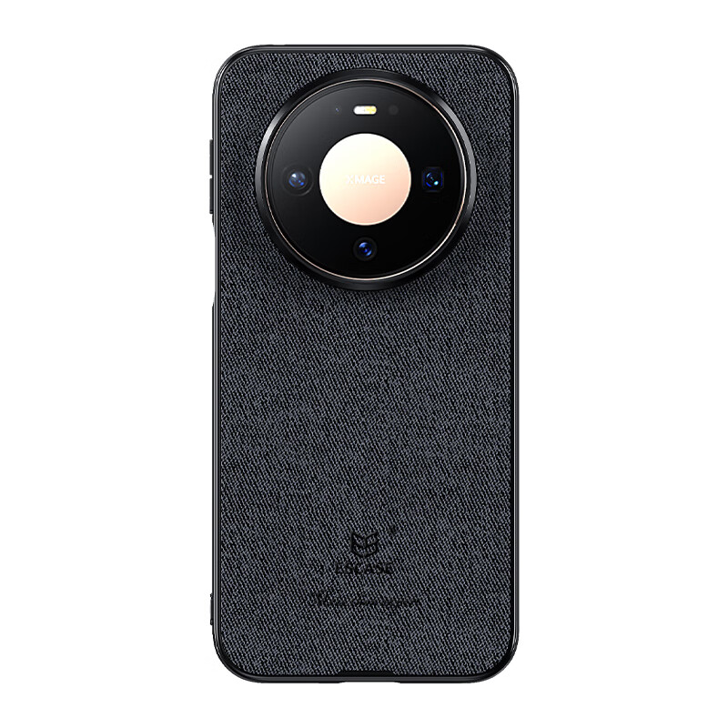 ESCASE Чехол для Huawei Mate 80/80 Pro, противоударный, полный охват, унисекс, кожаный, черный, ES-19
