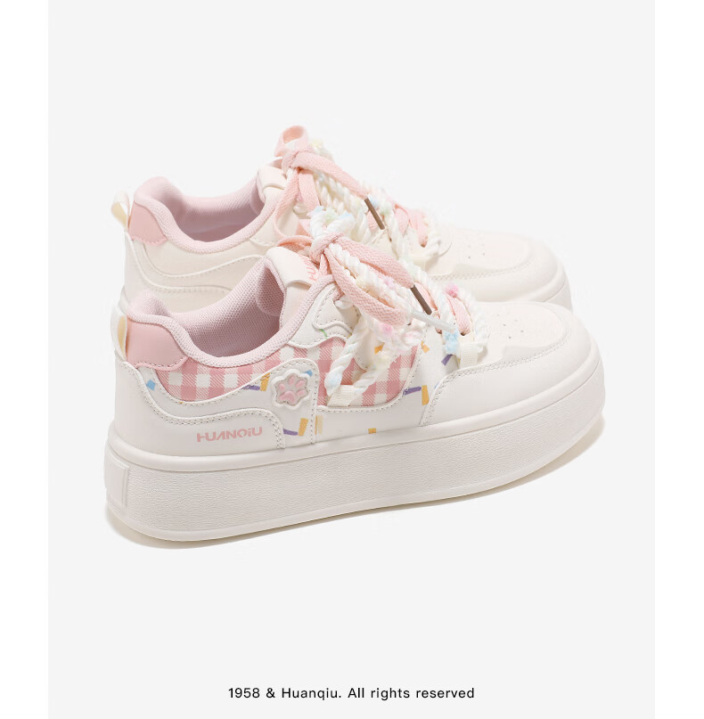 Global New Women's Shoes Artistic Casual Versatile White Sneakers College Style Daily Sneakers XHQ-G1007 Beige Deep Blue Size 39 9