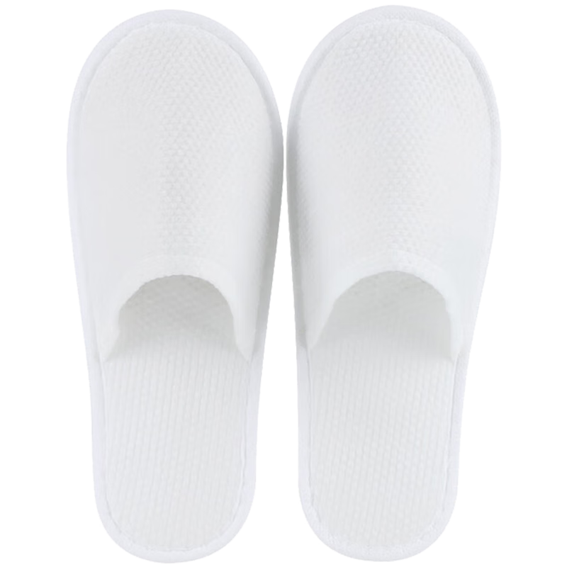 BWNK Premium Disposable Slippers for Star Hotels, Extra Large Thick Sole, White Trim, Pack of 5