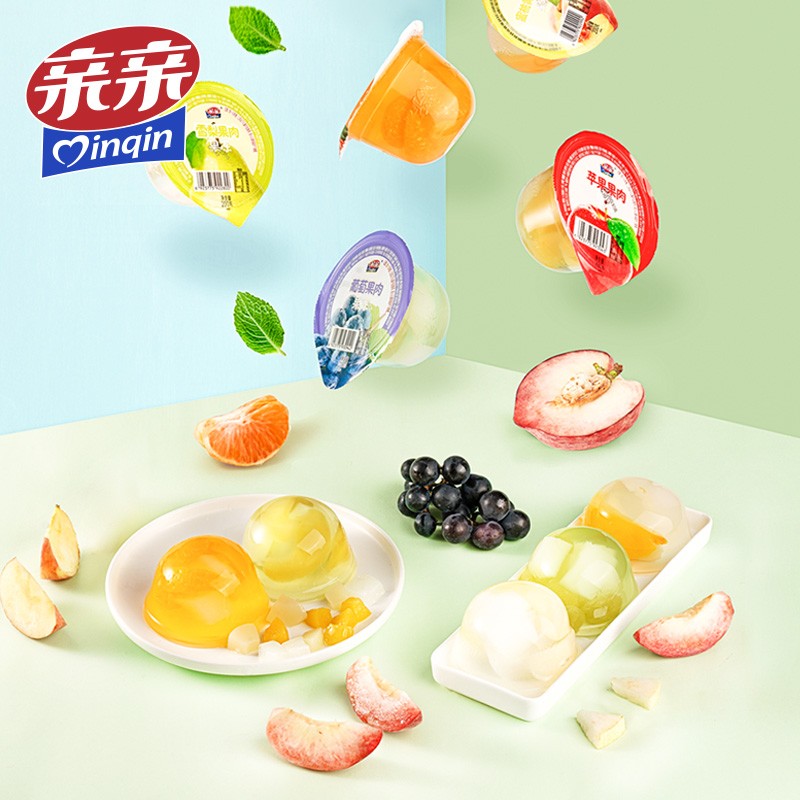 亲亲霸气大碗果肉果冻 200g*5杯  0脂肪 休闲食品  儿童零食大礼包