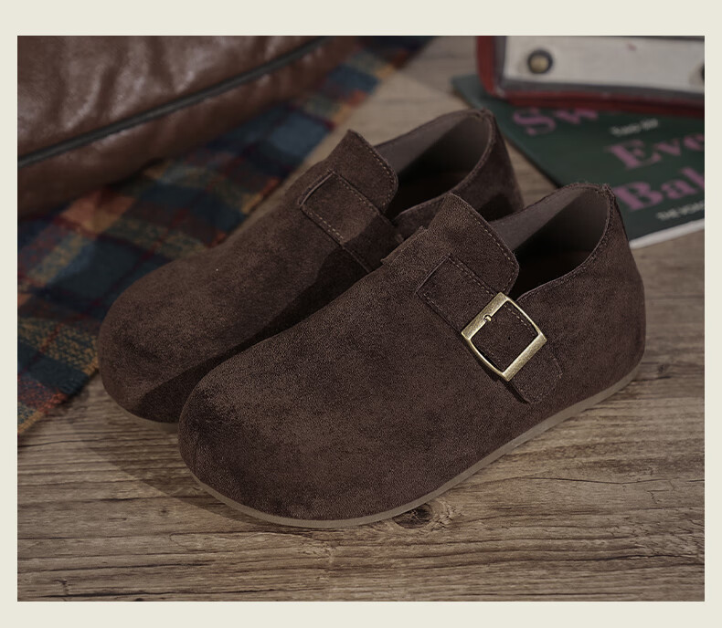 Global Full-Coverage Thick-Soled Birkenstock Women's 2026 New Style Height-Increasing Bean Casual Soft Sole Sneakers 15