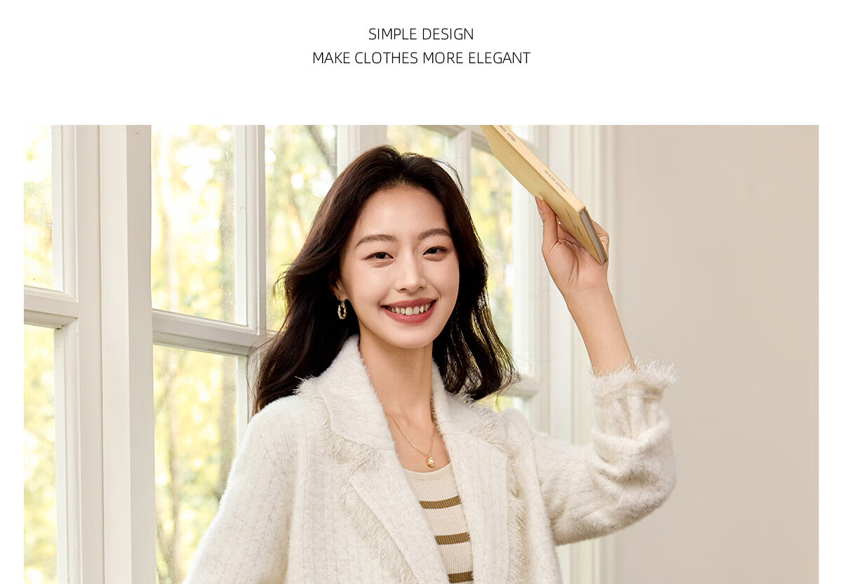 PinCai Women's Small Fragrance Style Mid-Length Elegant Coat Oriental Minimalist Luxury Tassel Jacket P144F6005 14