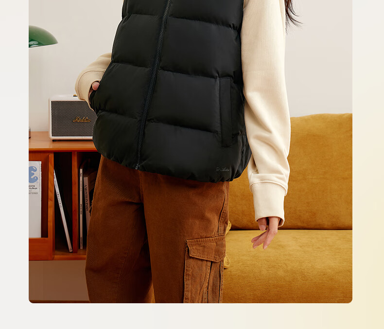 361° Men's Down Vest Autumn Winter New Waterproof Warm Sports Casual Running Stand Collar Jacket 652544401-4 59