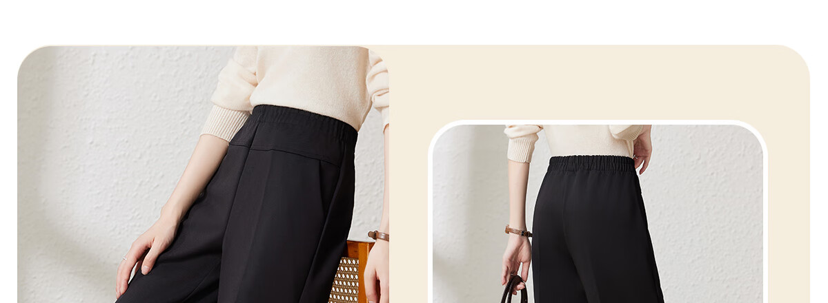 YUZHAOLIN Mother's Day Gift Middle-aged and Elderly Women's Spring and Autumn Pants Casual Pants for Middle-aged Moms Y243K2008 18