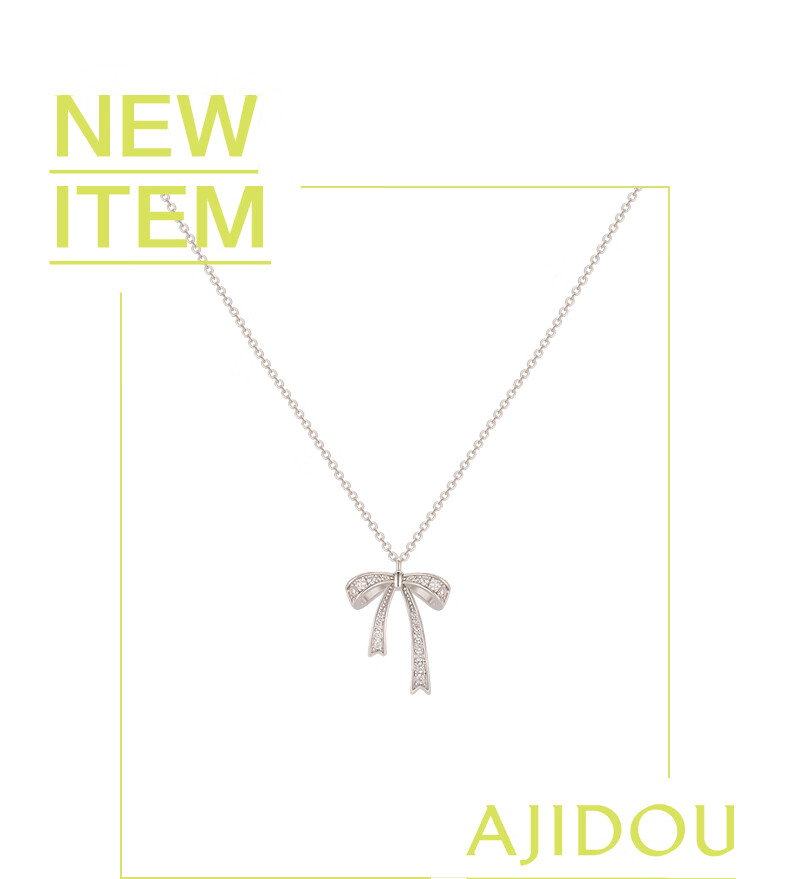 AJIDOU Women's Butterfly Necklace, Playful And Cute Accessory, Elegant Collarbone Jewelry, Spring New Arrival, Mid-Autumn Festival 2
