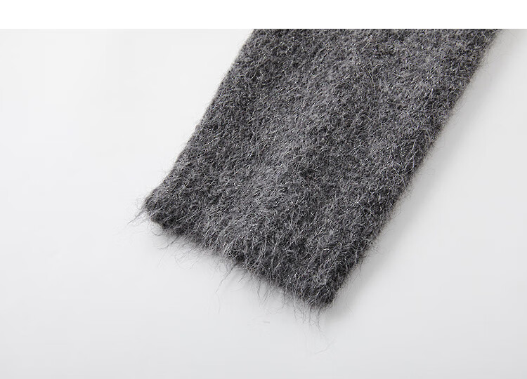 Demana Luxury Alpaca Wool Blend Winter Lazy Style Long Hair Crew Neck Soft Elegant Knit Sweater for Women 11