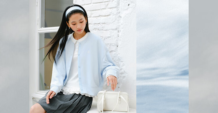 Semir Chen Xiaoyun Women's Spring Short Loose Drop Shoulder College Style Jacket 26 Commuter Jacket 109126108004 3