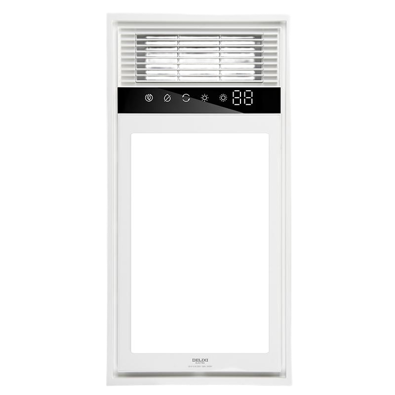 DELIXI Bathroom Heater with Warm Air, Lighting And Exhaust Fan All-In Ion Sterilization Wireless Remote Control 101B