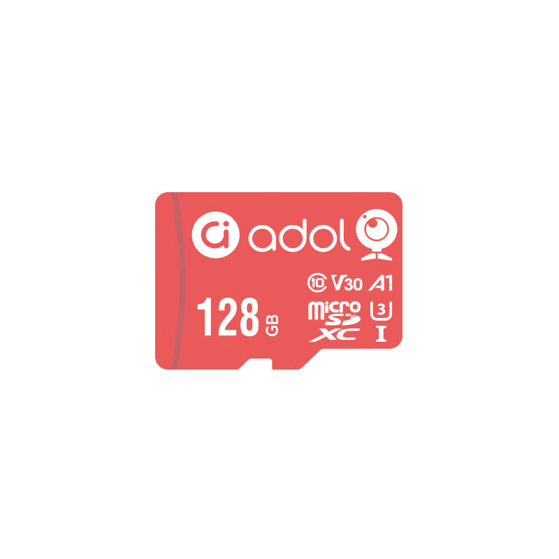 ASUS A-Bean TF MicroSD Memory Card A1 U3 V30 4K Surveillance Camera Dash Cam High-Speed Memory Card AC-200 Aido Orange 128GB