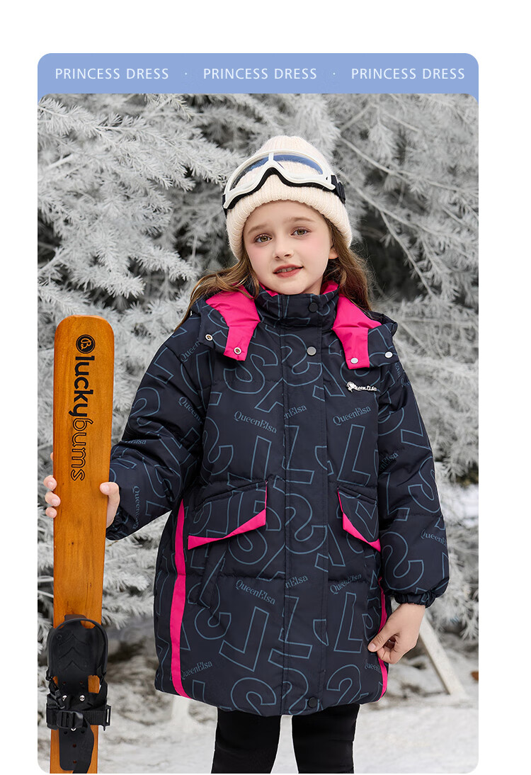 Disney Extreme Cold 90% Down Kids Boys Girls Thickened Mid-Length Windproof Winter Jacket 2026 New Kids Clothing 2
