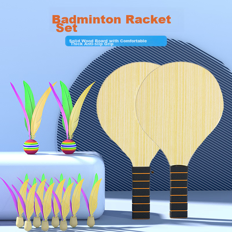 Duweike Thickened Badminton Shuttlecocks with Racket Adult and Children Badminton Set Including 10 Shuttlecocks