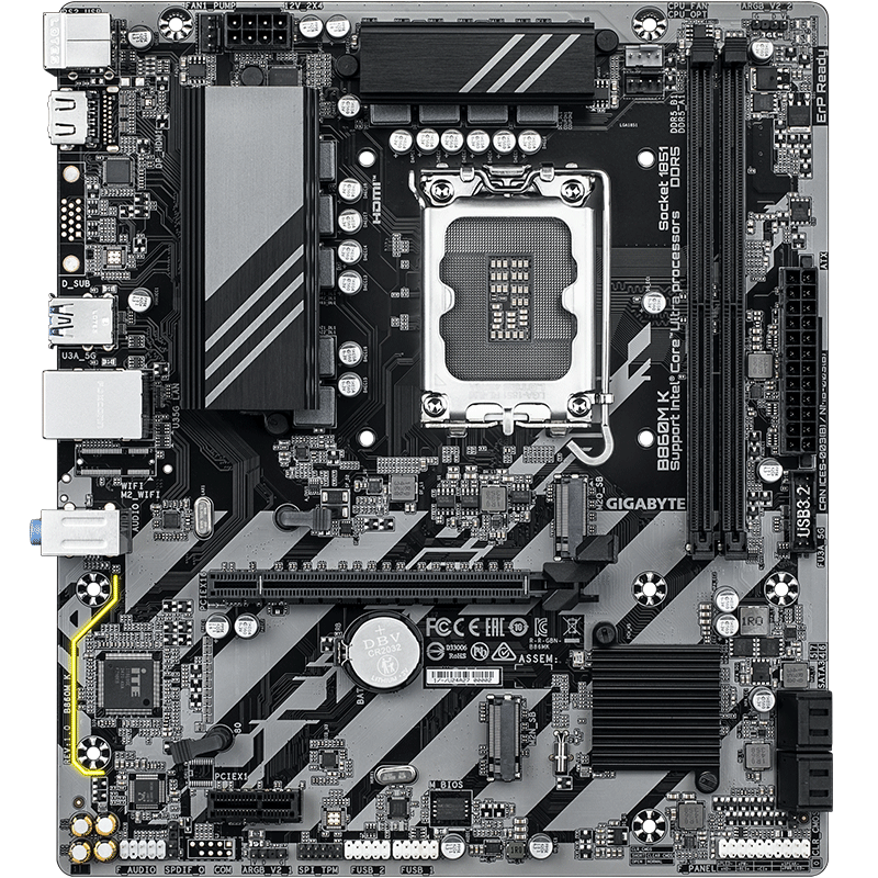 GIGABYTE B860M K DDR5 Motherboard Compatible with CPU Ultra U7-265K 245K LGA 1851