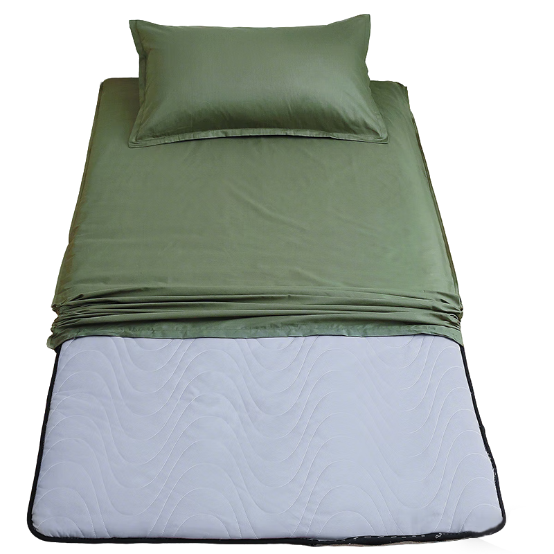 Yunjin Dormitory Mattress Protector, Pure Cotton Fitted Sheet Cover, Fully Enclosed Mattress Cover for Students, Bedding Set, 90*200cm
