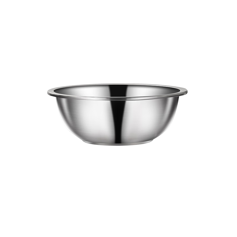 MAXCOOK Thickened 304 Stainless Steel Soup Bowl Stir-Fry Plate Large Bowl for Soup Instant Noodles Cold Noodles Household MCWA7276