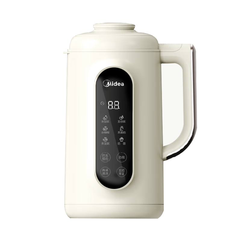 Midea Soy Milk Maker and Blender 1.35L Large Capacity for 4-5 People Low Noise Fully Automatic No Cooking No Cleaning New Model Fine Filter-Free Juicer and Food Processor DG01A