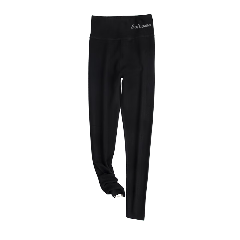 MiiOW High-Waist Thermal Pants for Women, Tummy Control and Hip Lift, Autumn and Winter Velvet Cashmere Silk Inner Wear, Cotton Wool Knit Leggings