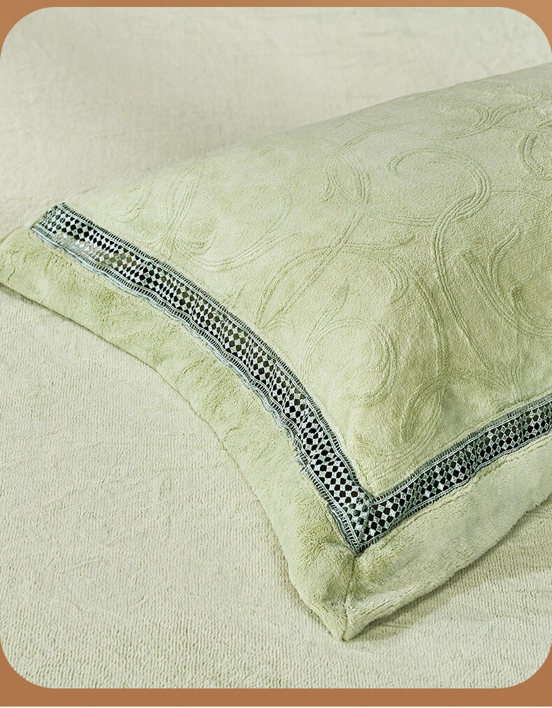 FUANNA Winter Thickened Four-Piece Set Anti-Static Double Extra Large Milk Velvet Bed Sheet and Duvet Cover 230*229cm 2