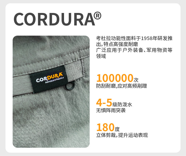 Naturehike Cordura Hiking Pants Outdoor Mountaineering Camping Water-Repellent Durable Breathable Work Pants for Men and Women 1