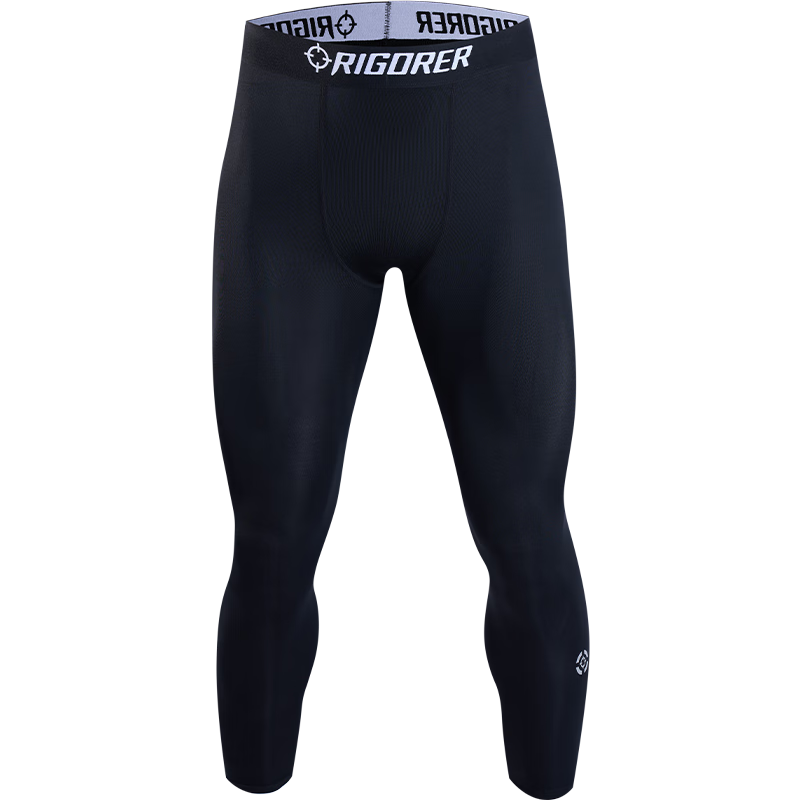 RIGORER Men's Compression Basketball Training Tights High Elasticity Sports Running Fitness Breathable Compression Pants