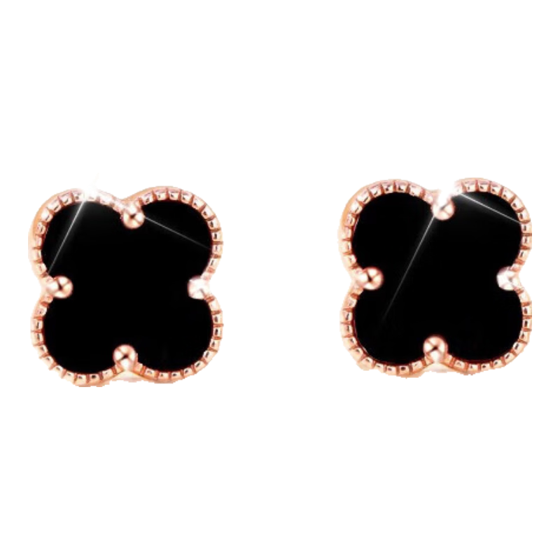 MANHE S999 Sterling Silver Four-Leaf Clover Stud Earrings for Women, 2026 New Style Birthday Gift for Girlfriend