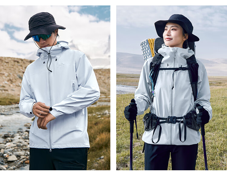 Toread Jin Yi Wei LT Men's Spring Autumn Jacket All-Weather Lightweight 3L Outdoor Waterproof Coat 3