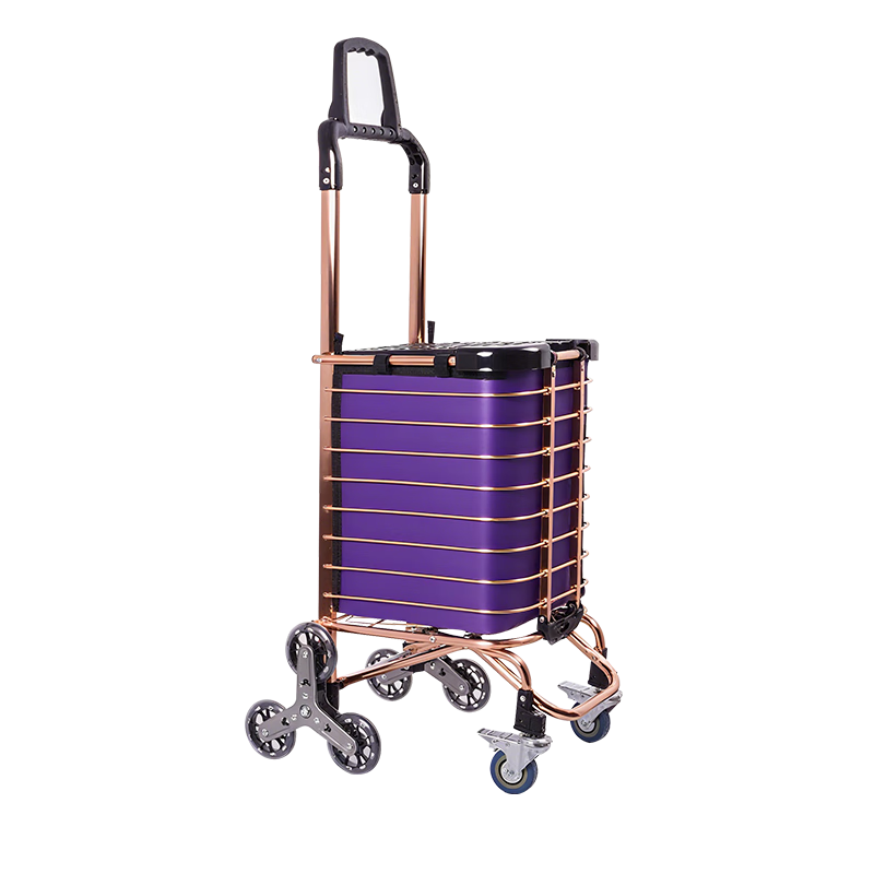 Artiya Family Supermarket Folding Shopping Cart with Brake and Swivel Wheels for Grocery, Delivery, and Outdoor Use