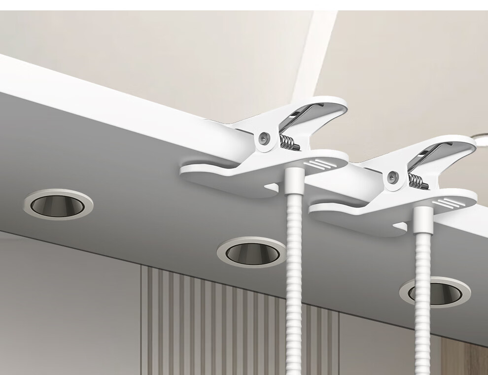 COMPCCTV Xiaomi Camera Bracket No-Drill Indoor Surveillance Camera Mount Curtain Rod Clip SMT-RG30XM 2