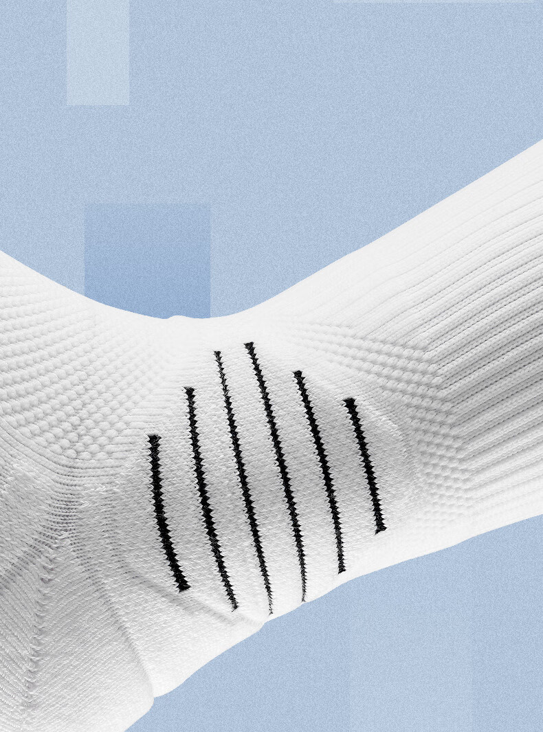 SPALDING Men's Mid-Calf Basketball Socks Cushioning Thickened Terry Anti-Slip Warm Youth Sports Socks Classic White 4