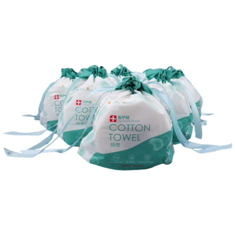 Zhiyue Life Medical Soft Cotton Towels Disposable Facial Cleansing Wipes Dry and Wet Dual-use 150g/40 Sheets*6 Rolls