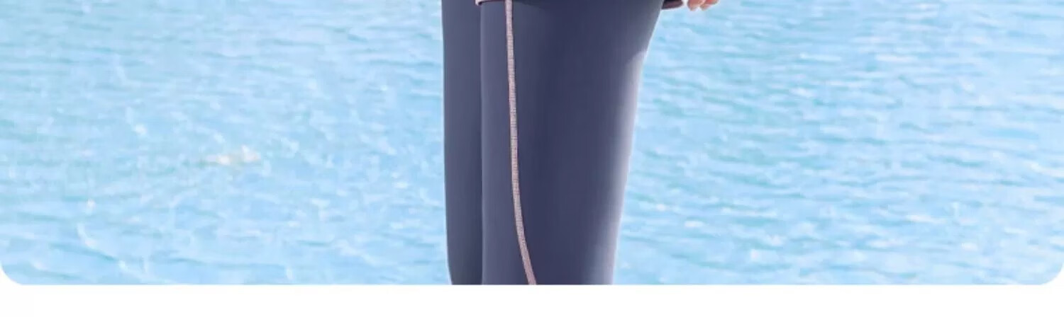 Barbie Women's Two-Piece Swimsuit Set, Long-Sleeve Surfing Suit, Tummy-Concealing Slimming Diving Suit, Fashionable Hot Spring Swimming Costume for Wome 6