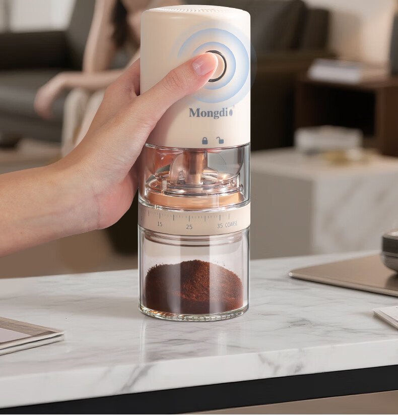 Mongdio Electric Coffee Grinder Adjustable Automatic Coffee Bean Grinder Manual Coffee Mill Hand Brew Grinder 3