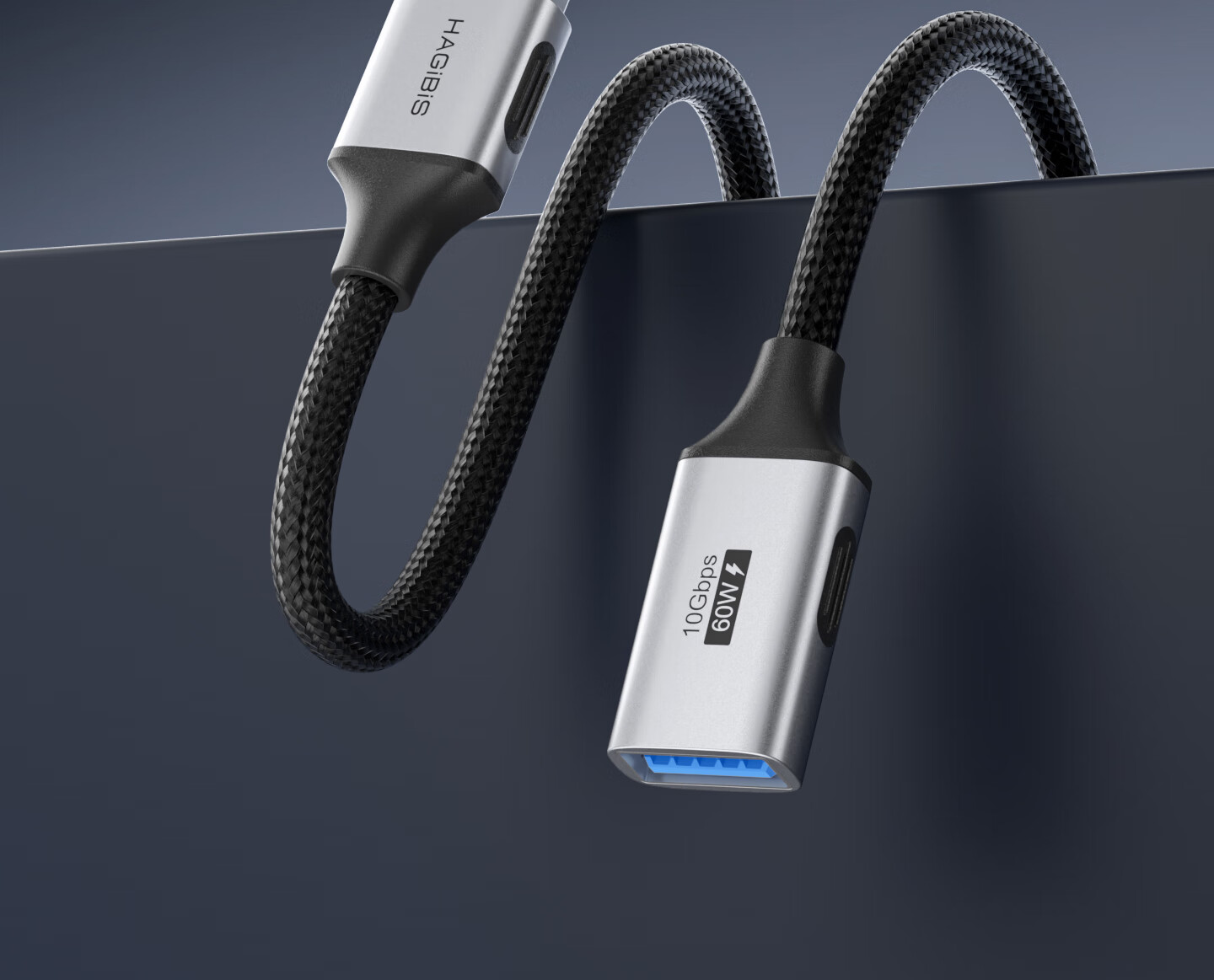 Haibeisi USB 3.2 Extension Cable Male to Female Connector for Mouse Keyboard Computer TV Printer Wireless Network Card Car USB Drive Data Charging Cable 2