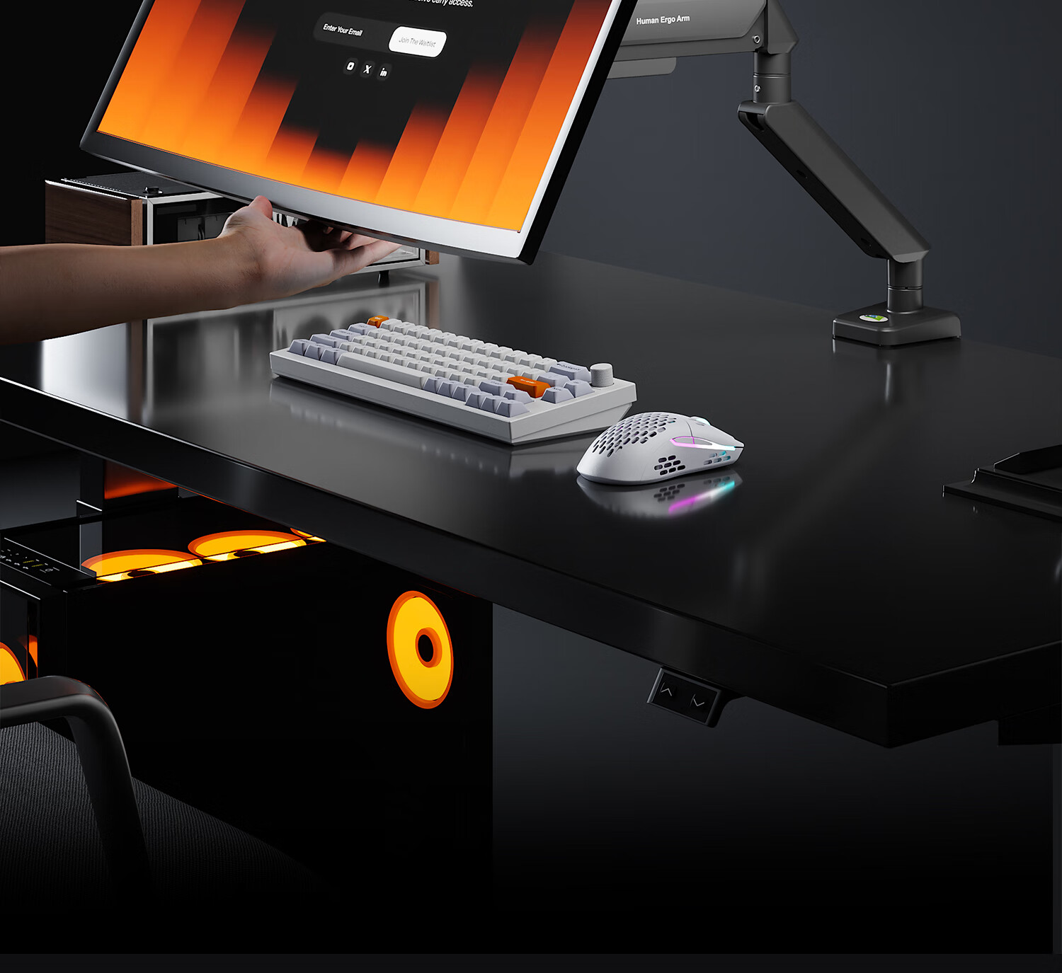 KALOC Monitor Arm Mechanical Arm Monitor Stand Arm Screen Mount Desk Clamp Computer Stand Gaming Monitor Riser 5