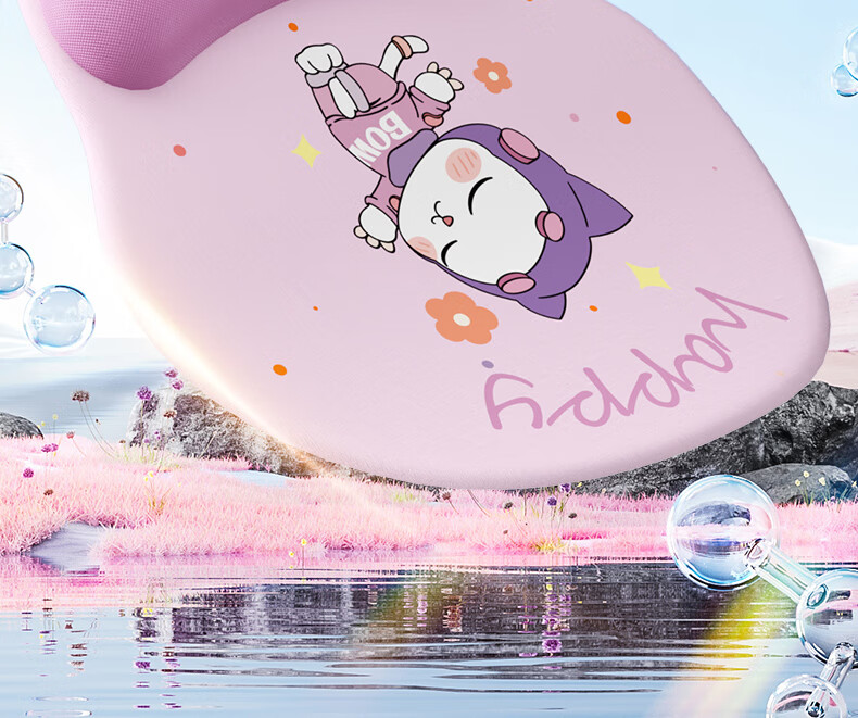 B.O.W Hangshi HD668 New Cat Paw Wrist Rest Mouse Pad Silicone Hand Support Office Study Thickened Wrist Pad Gaming Keyboard Soft Mat Milk Tea Color 7