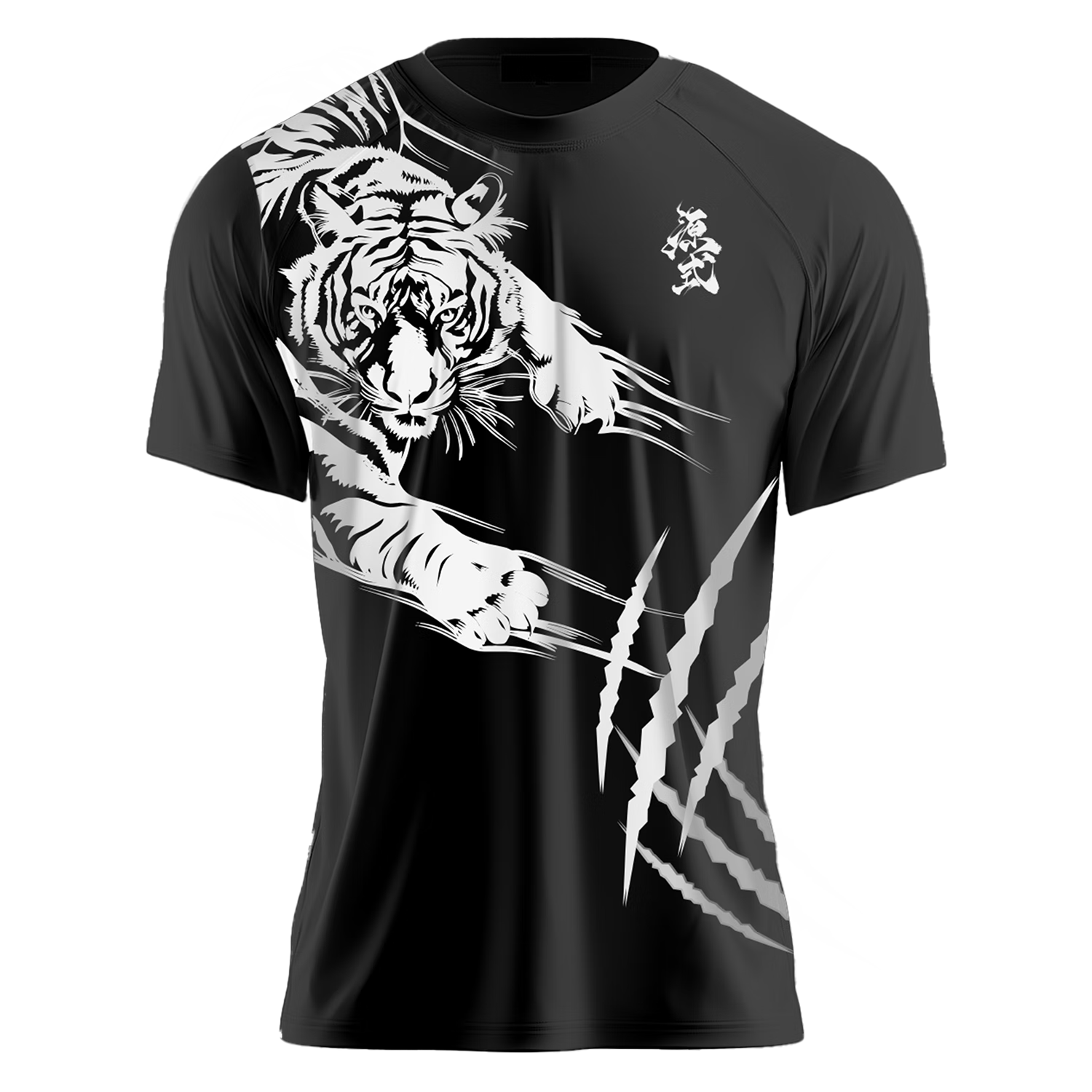 Crab Feather Badminton Shirt YS01 Unisex Quick-Dry Sports T-Shirt Tennis Top Black XL