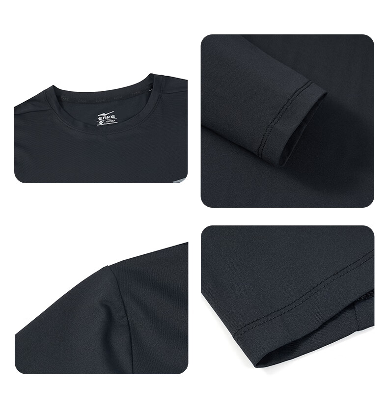 Erke Men's Sports T-Shirt 2026 New Lightweight Moisture-Wicking Quick-Dry Long Sleeve Crew Neck Versatile Base Layer Top 15