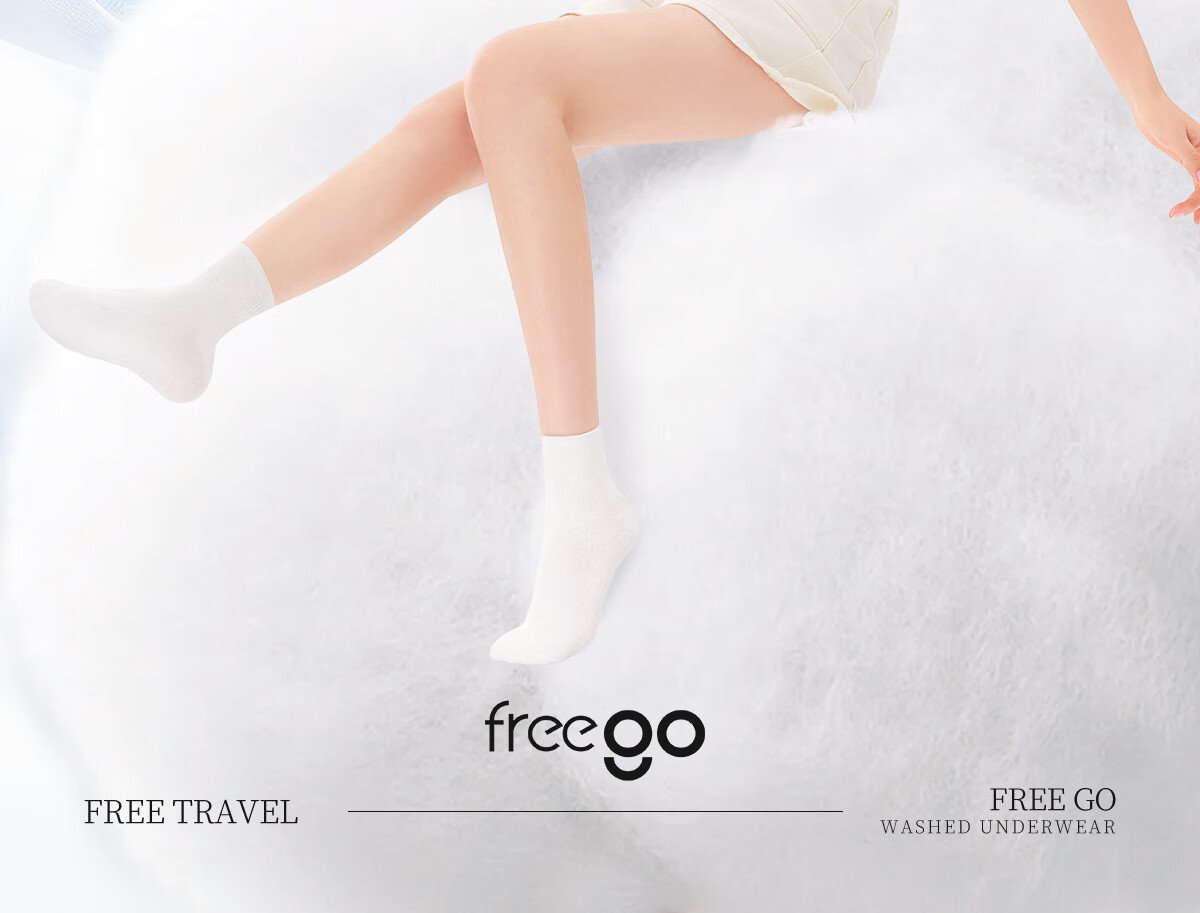 Freego Disposable Socks for Men And Women, Travel Business Trip No-Wash Portable Sweat-Absorbing Breathable Odor-Resistant Sports All-Season Cotton Long Socks 8 Pairs 26