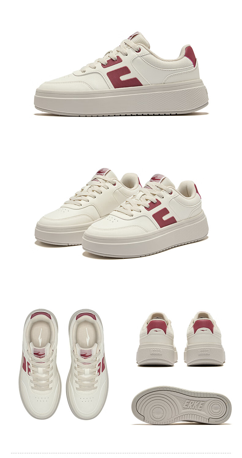 Hongxing Erke Women's Sneakers Summer 2026 New Breathable Versatile Casual Shoes Thick Sole Comfortable Sports Shoes Breeze 17