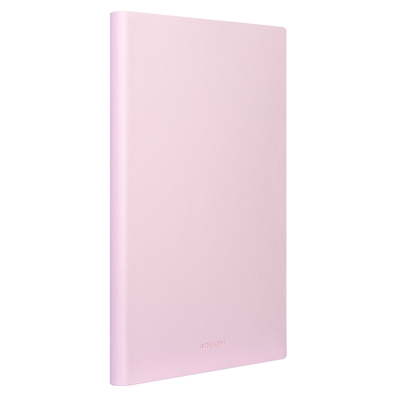 Deli A5/96 Sheets Skin-Feel Soft Cover Notebook, Fresh Candy-Colored Diary Journal Notebook Stationery, 22283 Light Pink