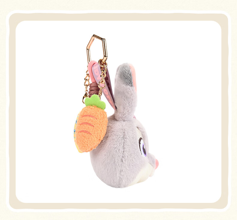 Disney Zootopia Judy Cute Plush Keychain Doll Backpack Charm Birthday Gift for Girlfriend 5