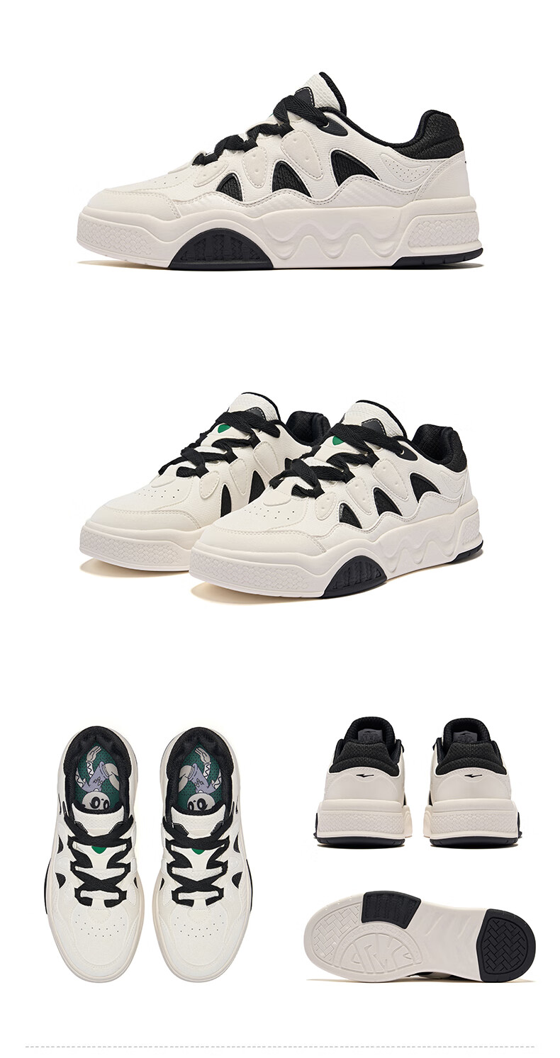 ERKE Men's Sneakers 2026 New Lightweight White Casual Sports Shoes Battery Panda 6 23